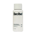 Thickening Shampoo van Decibel, witte flacon met zwart logo
